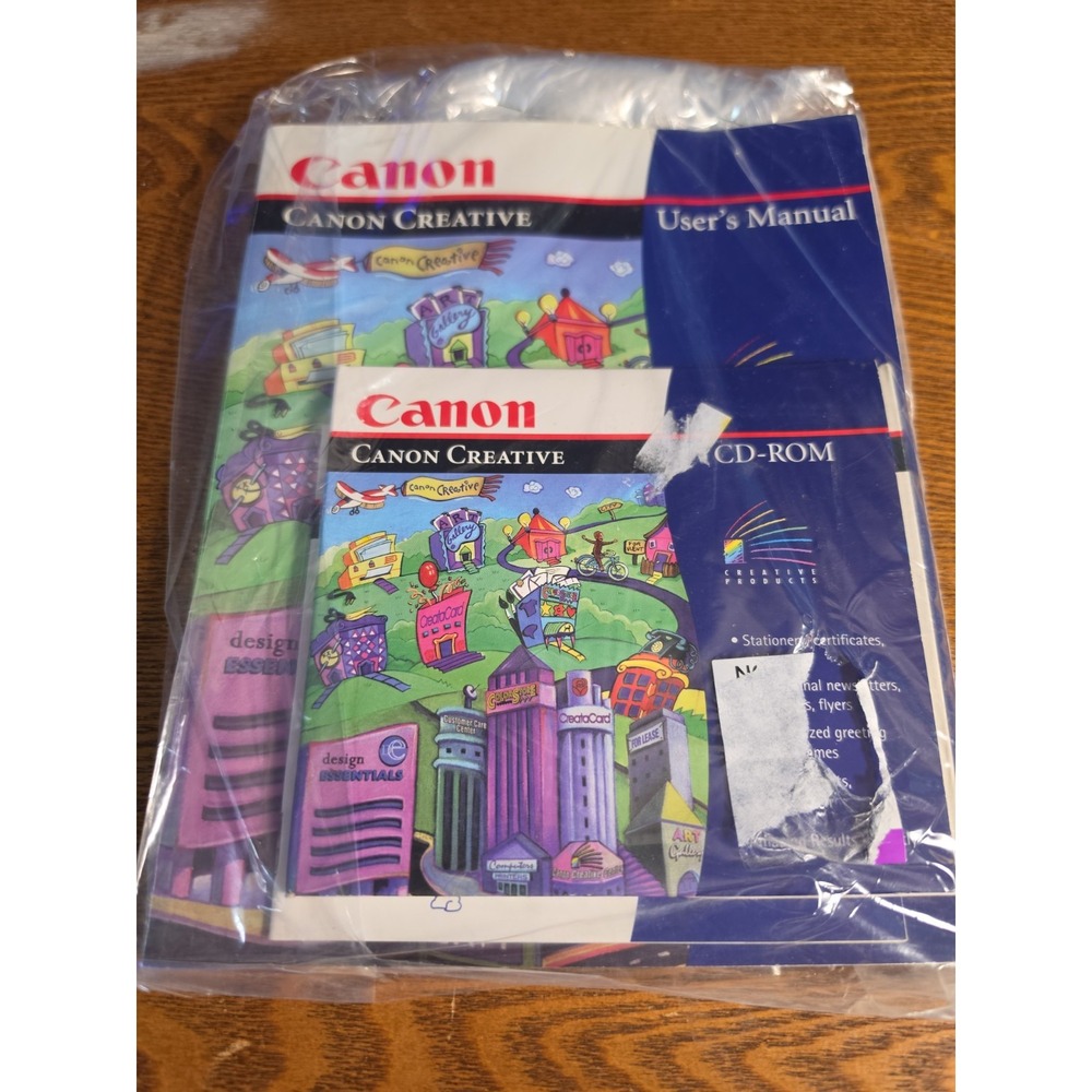 Vtg Canon Creative User's Manual & CD-ROM-1996